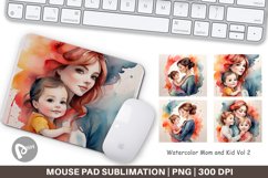 Mouse Pad Watercolor Mom and Kid Product Image 1