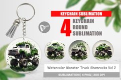 Keychain Monster Truck Shamrocks Product Image 1