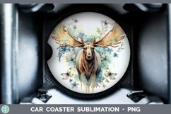 GorgeousWatercolor Car Coaster design.