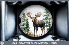 GorgeousWatercolor Car Coaster design.