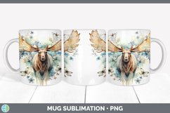GorgeousWatercolor Mug Wrap design.