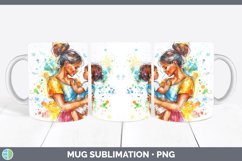 GorgeousWatercolor Mug Wrap design.