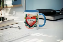 Motherhood the Hardest Job mug, cup wrap sublimation design Product Image 4