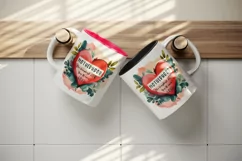 Motherhood the Hardest Job mug, cup wrap sublimation design Product Image 5