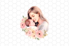 Watercolor Mothers day Clipart