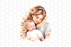 Watercolor Mothers day Clipart