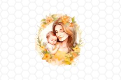 Watercolor Mothers day Clipart