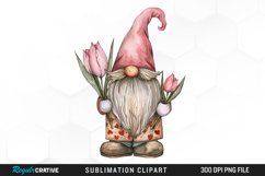 Watercolor Mothers Day Gnome Graphic Clipart Product Image 1