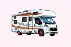 Motorhome Watercolor Sublimation Clipart Product Image 6