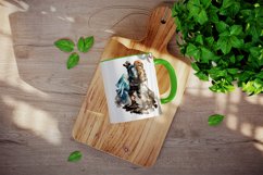 Mountain climber, hiker mug, cup wrap sublimation design png Product Image 3