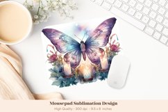Watercolor Mouse Pad Png  Butterfly Mousepad Sublimation