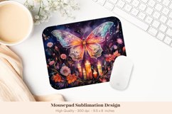 Watercolor Mouse Pad Png  Butterfly Mousepad Sublimation