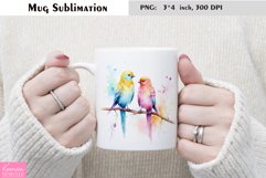 Watercolor Cat Mug Sublimation|Animal Mug Design Product Image 1