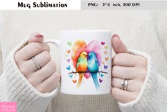 Watercolor Cat Mug Sublimation|Animal Mug Design Product Image 1