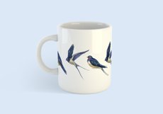 Watercolor bird swallow clipart, spring illustrations png Product Image 6