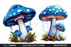 Watercolor Mushroom Clipart Product Image 1