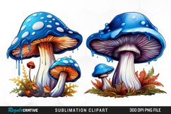 Watercolor Mushroom Clipart Product Image 1