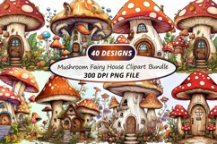 Fairy House Clipart,Mushroom Fairy House,Whimsical Mushroom,Fairy House Clipart,Magic Mushroom,Fantasy Clipart,Gnome House,Fairy House,Watercolor Clipart,Mushroom Cottage,Mushroom,Mushroom Clipart,