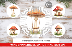 Wind Spinner Mushroom Homes Product Image 1