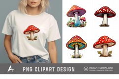 Watercolor Mushroom Clipart Product Image 1