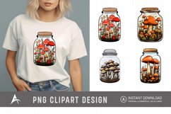 Watercolor Mushroom Vase Clipart Product Image 1