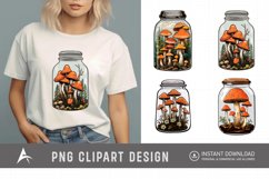 Watercolor Mushroom Vase Clipart Product Image 1