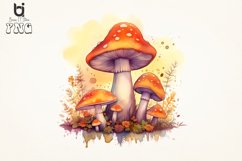 Watercolor mushrooms Sublimation Png Bundle Product Image 4