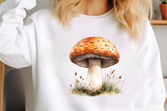 Watercolor Mushrooms Clipart Product Image 2