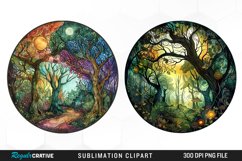 Watercolor Mystical Forest Exquisite Clipart Product Image 1