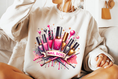 Nail Boss PNG, Nail Hustler PNG, Nail Tech PNG, Nail Artist Product Image 2