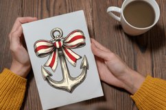 Watercolor Nautical Christmas Clipart Bundle Product Image 7