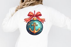 Watercolor Nautical Christmas Clipart Bundle Product Image 2
