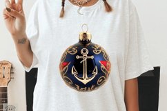 Watercolor Nautical Christmas Clipart Bundle Product Image 3