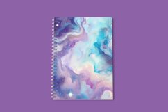 Watercolor Nebula Digital Papers PNG, Space and galaxy Product Image 5