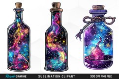 Watercolor Nebula Potion Exquisite Clipart Product Image 1