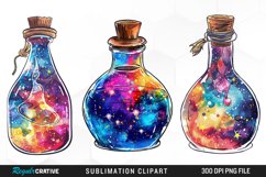 Watercolor Nebula Potion Exquisite Clipart Product Image 1