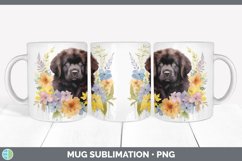 GorgeousWild Flowers Newfoundlands Mug Wrap design.