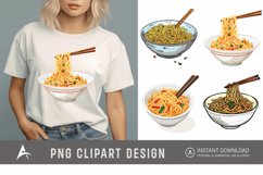 Watercolor Noodles Clipart Product Image 1