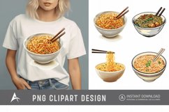 Watercolor Noodles Clipart Product Image 1