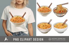 Watercolor Noodles Clipart Product Image 1