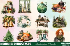 Watercolor Nordic Christmas Clipart Bundle, Nordic Christmas Clipart, Nordic Christmas Clipart Bundle, Nordic Christmas Watercolor, Watercolor Nordic Christmas, Nordic Christmas Sublimation, Nordic Christmas, Nordic Christmas Clip Art, Nordic Christmas Su