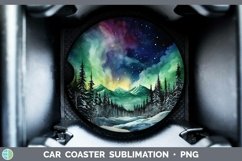 GorgeousWatercolor Car Coaster design.
