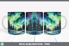 GorgeousWatercolor Mug Wrap design.