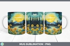 GorgeousWatercolor Mug Wrap design.