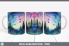 GorgeousWatercolor Mug Wrap design.