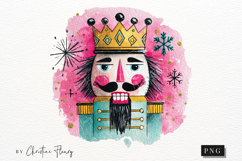 Preppy Watercolor Nutcracker PNG Product Image 4
