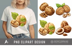 Watercolor Nuts Clipart Product Image 1