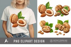 Watercolor Nuts Clipart Product Image 1