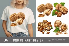 Watercolor Nuts Clipart Product Image 1