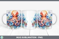 GorgeousWatercolor Mug Wrap design.